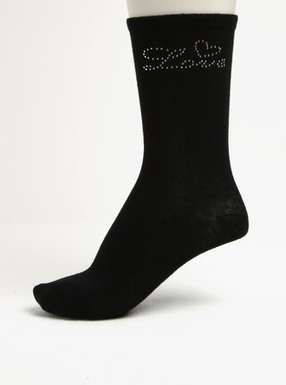 Darčeková súprava troch párov dámskych ponožiek v čiernej, sivej a ružovej farbe Something Special