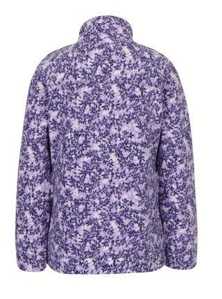 Krémovo-fialová kvetovaná mikina M&Co  