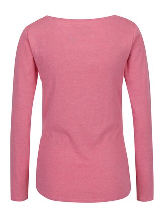Ružové basic tričko s dlhým rukávom M&Co