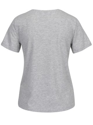 Sivé melírované tričko s potlačou VERO MODA History