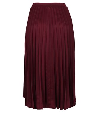 Vínová plisovaná midi sukňa ZOOT