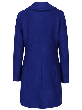 Modrý zimný kabát s prímesou vlny M&Co