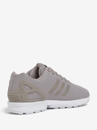 Béžové dámske tenisky s trblietavým efektom adidas Originals ZX Flux