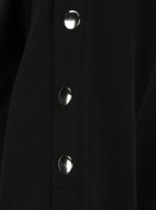 Čierne tričko s kovovými detailmi VERO MODA Jane