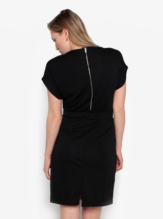 Čierne šaty s krátkym rukávom Selected Femme Mella