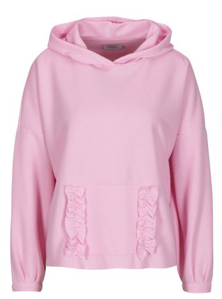 Ružový sveter s kapucňou ONLY Gia