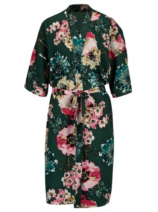Zelené kvetované kimono ONLY Katehrine