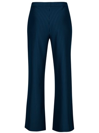 Modré pruhované nohavice s vysokým pásom VILA Falna