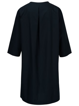 Tmavomodré šaty s 3/4 rukávom Selected Femme Aman