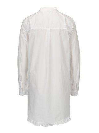 Biela dlhá áčková košeľa ONLY Monique