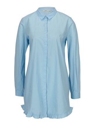Modrá dlhá áčková košeľa ONLY Monique