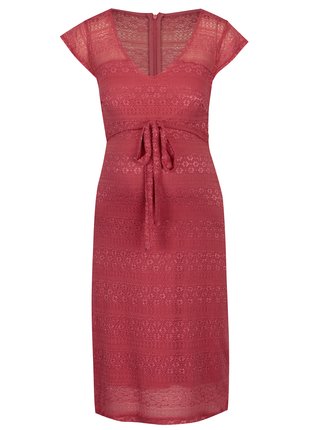 Ružové čipkované tehotenské šaty Mama-licious Cabrini