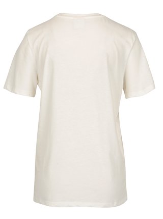 Krémové tričko s potlačou Selected Femme Marny