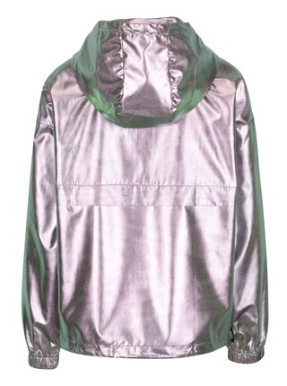 Dámska metalická bunda v striebornej farbe ONLY Cool Metallic