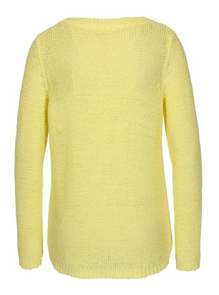 Žltý priesvitný pletený sveter ONLY Geena