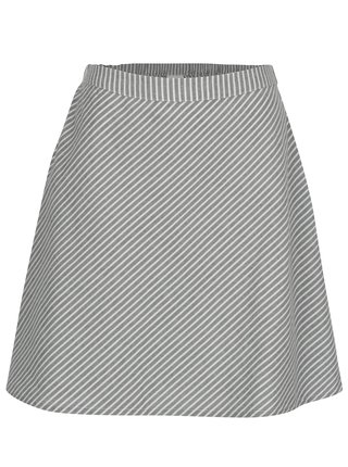 Sivá pruhovaná sukňa VILA Delina