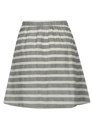 Krémovo-sivá pruhovaná sukňa VILA Dehia