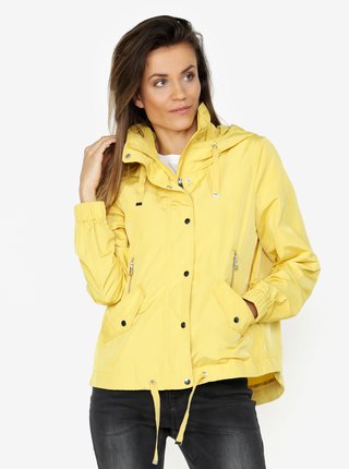 Žltá oversize bunda s kapucňou VERO MODA Classy