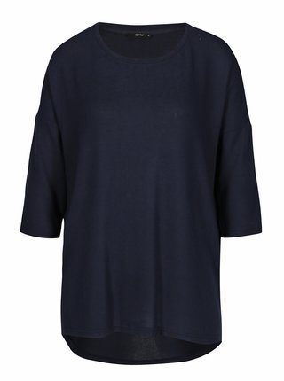 Modrý voľný sveter s 3/4 rukávom ONLY New Maye