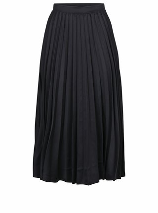 Čierna plisovaná midi sukňa ZOOT