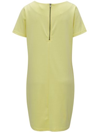 Svetložlté šaty s krátkym rukávom VILA Tinny