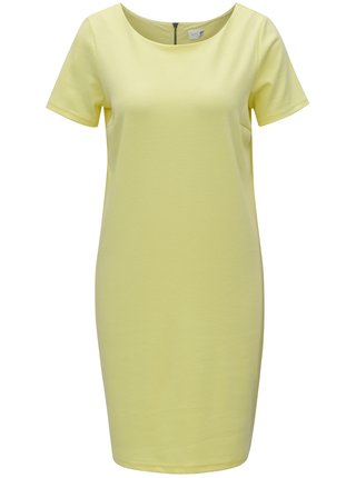 Svetložlté šaty s krátkym rukávom VILA Tinny