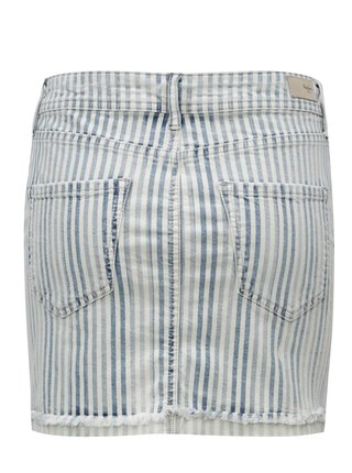 Modro-krémová rifľová minisukňa Pepe Jeans Amelia