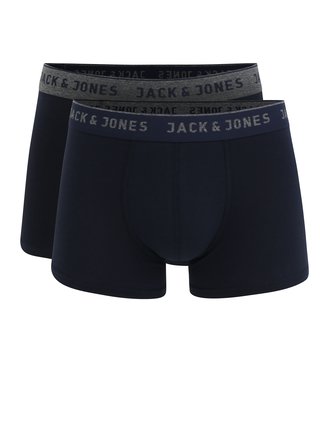 Sada dvou tmavě modrých pánských boxerek Jack & Jones Vincent