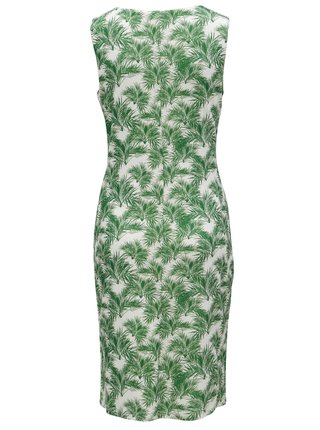Krémovo-zelené puzdrové vzorované šaty Smashed Lemon 