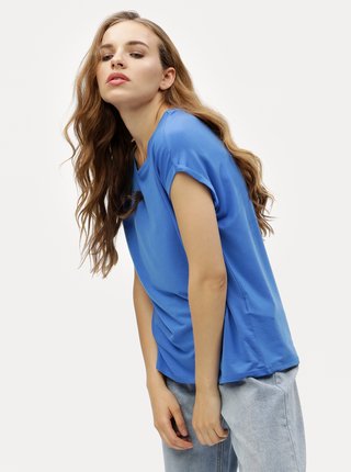Modré oversize tričko VERO MODA Ava