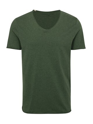 Zelené basic tričko Selected Homme Shine