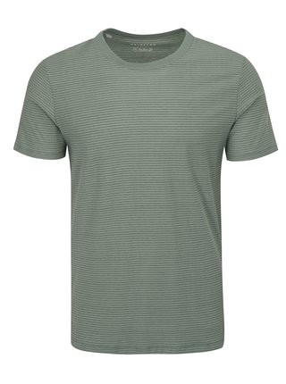 Šedo-zelené pruhované tričko Selected Homme Stripe