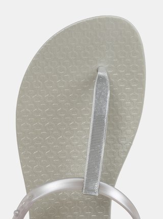 Metalické sandály ve stříbrné barvě Ipanema Class Exclusive