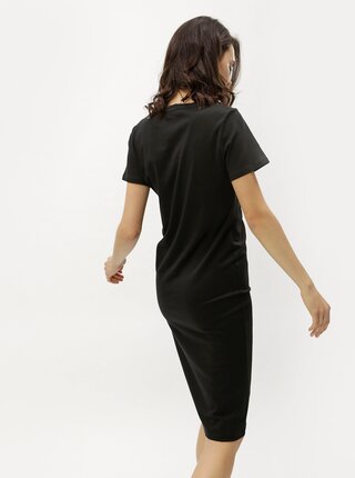 Čierne šaty s krátkym rukávom ZOOT