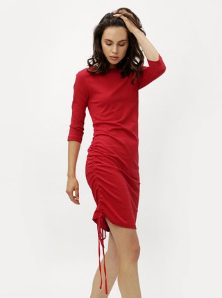 Červené šaty s 3/4 rukávom ZOOT