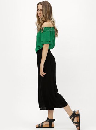 Čierne culottes Dorothy Perkins