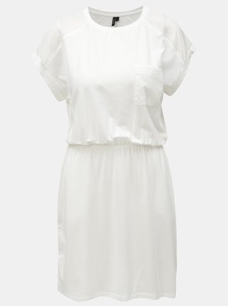 Biele šaty s vreckami VERO MODA Ava