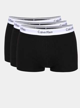 Sada tří pánských boxerek v černé barvě Calvin Klein Underwear