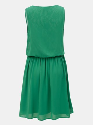 Zelené šaty s gumou v páse VERO MODA