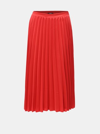 Červená plisovaná sukňa ZOOT