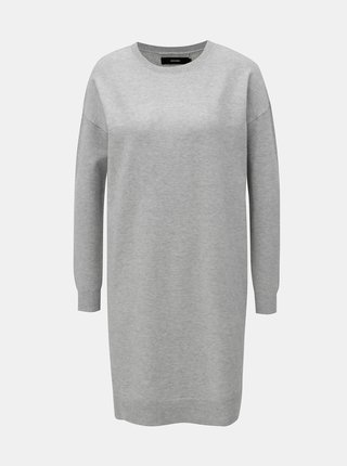 Sivé svetrové šaty VERO MODA Karis