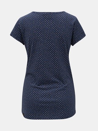 Modré dámske vzorované tričko Ragwear