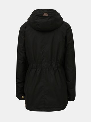 Čierna dámska zimná bunda s kapucňou Ragwear Monade