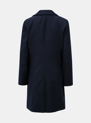 Tmavomodrý kabát s vreckami Miss Selfridge