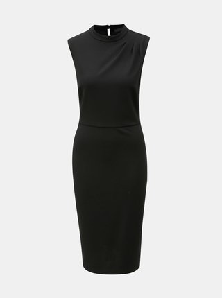 Čierne puzdrové šaty so stojačikom Dorothy Perkins Tall