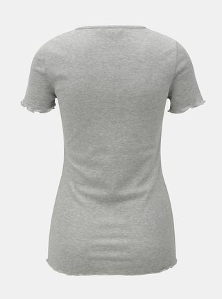 Sivé melírované tričko s motívom sŕdc Dorothy Perkins
