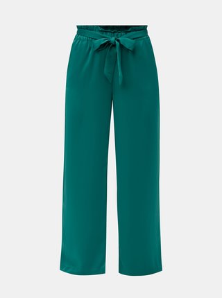 Zelené nohavice so zaväzovaním v páse VERO MODA Genova