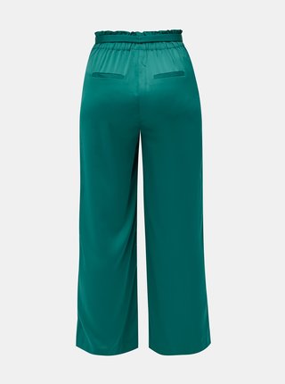 Zelené nohavice so zaväzovaním v páse VERO MODA Genova