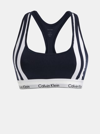 Bielo–modrá podprsenka Calvin Klein Underwear