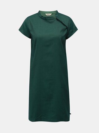 Zelené melírované rovné šaty SKFK